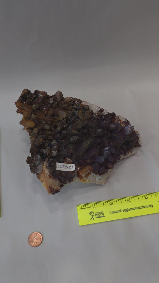 Colored Quartz Cluster J22