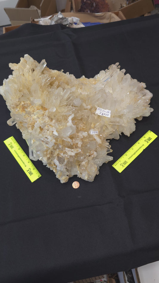 Clear/Golden Quartz ClusterBig Gold #2