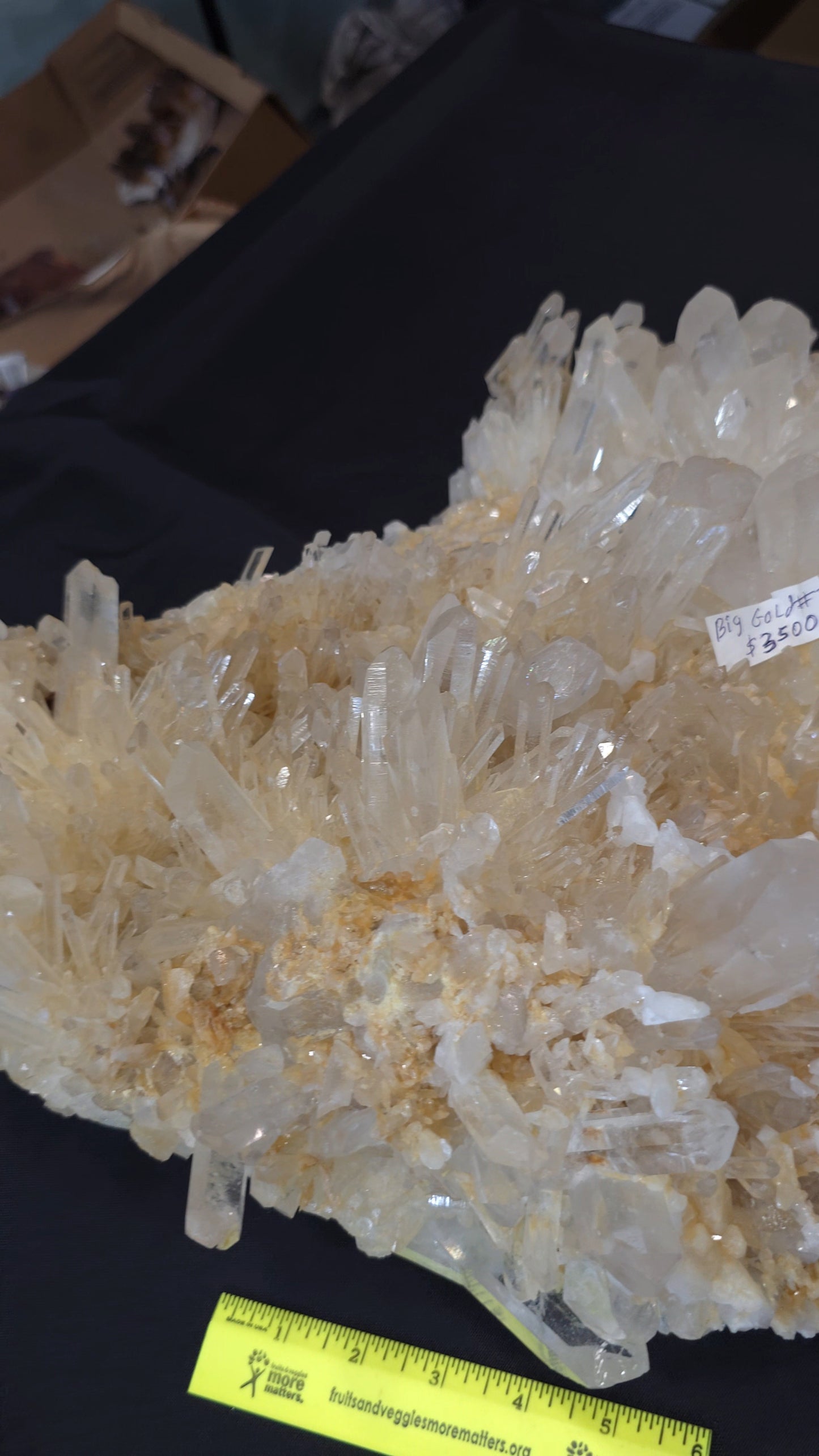 Clear/Golden Quartz ClusterBig Gold #2