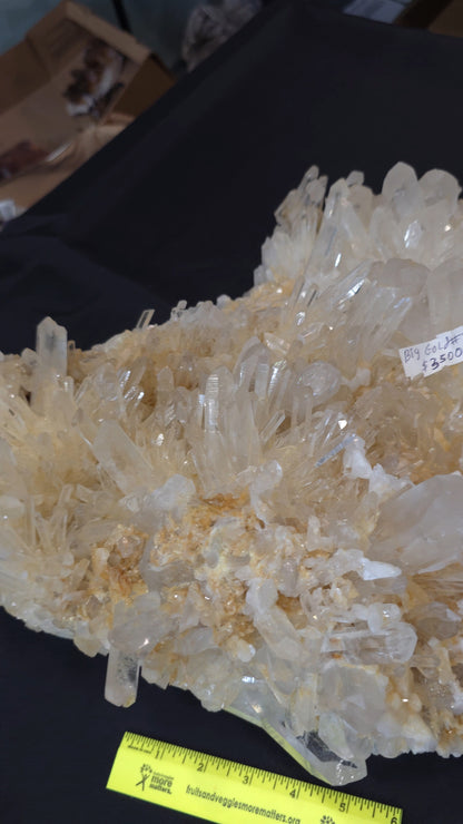 Clear/Golden Quartz ClusterBig Gold #2