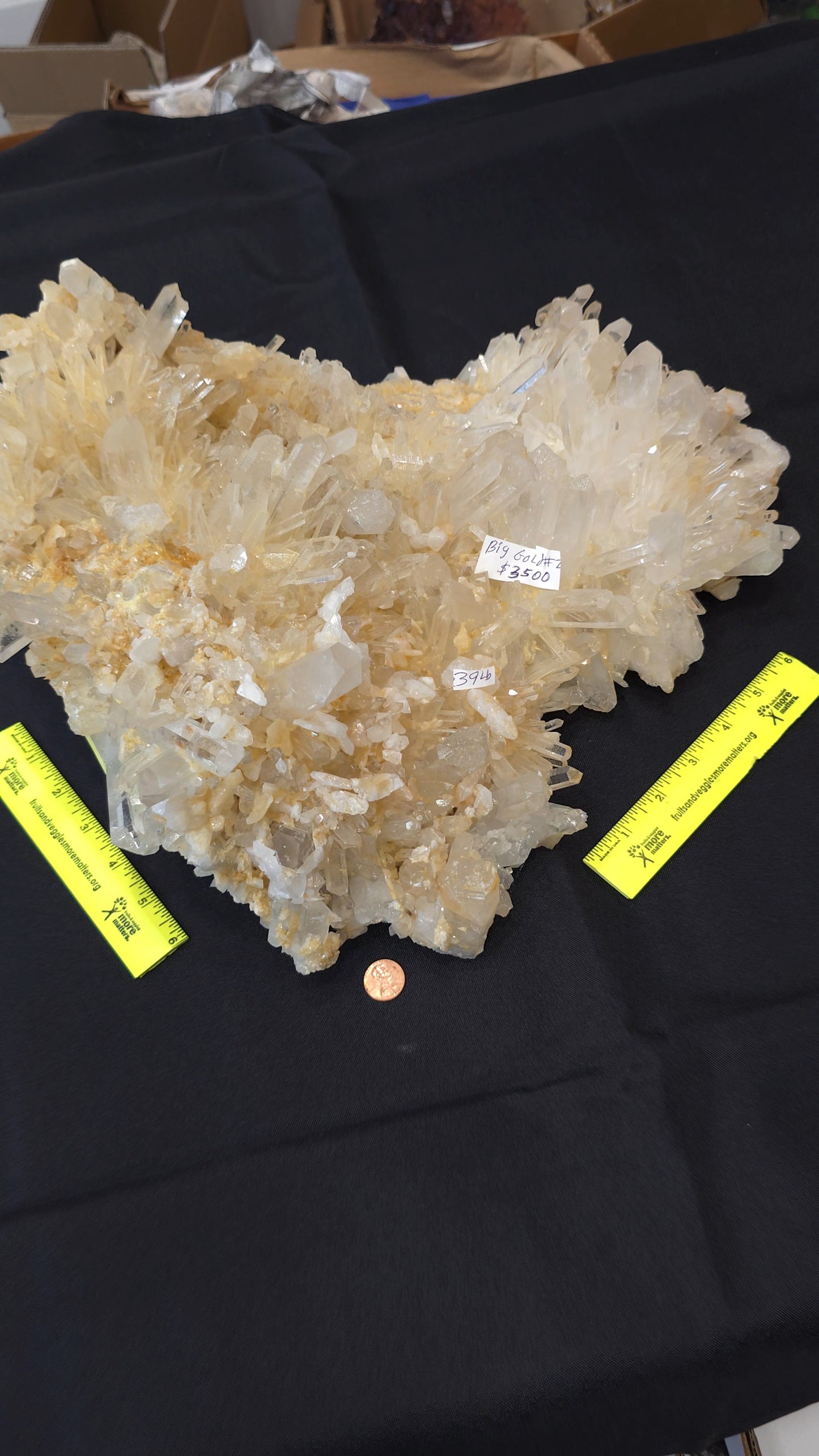 Clear/Golden Quartz ClusterBig Gold #2