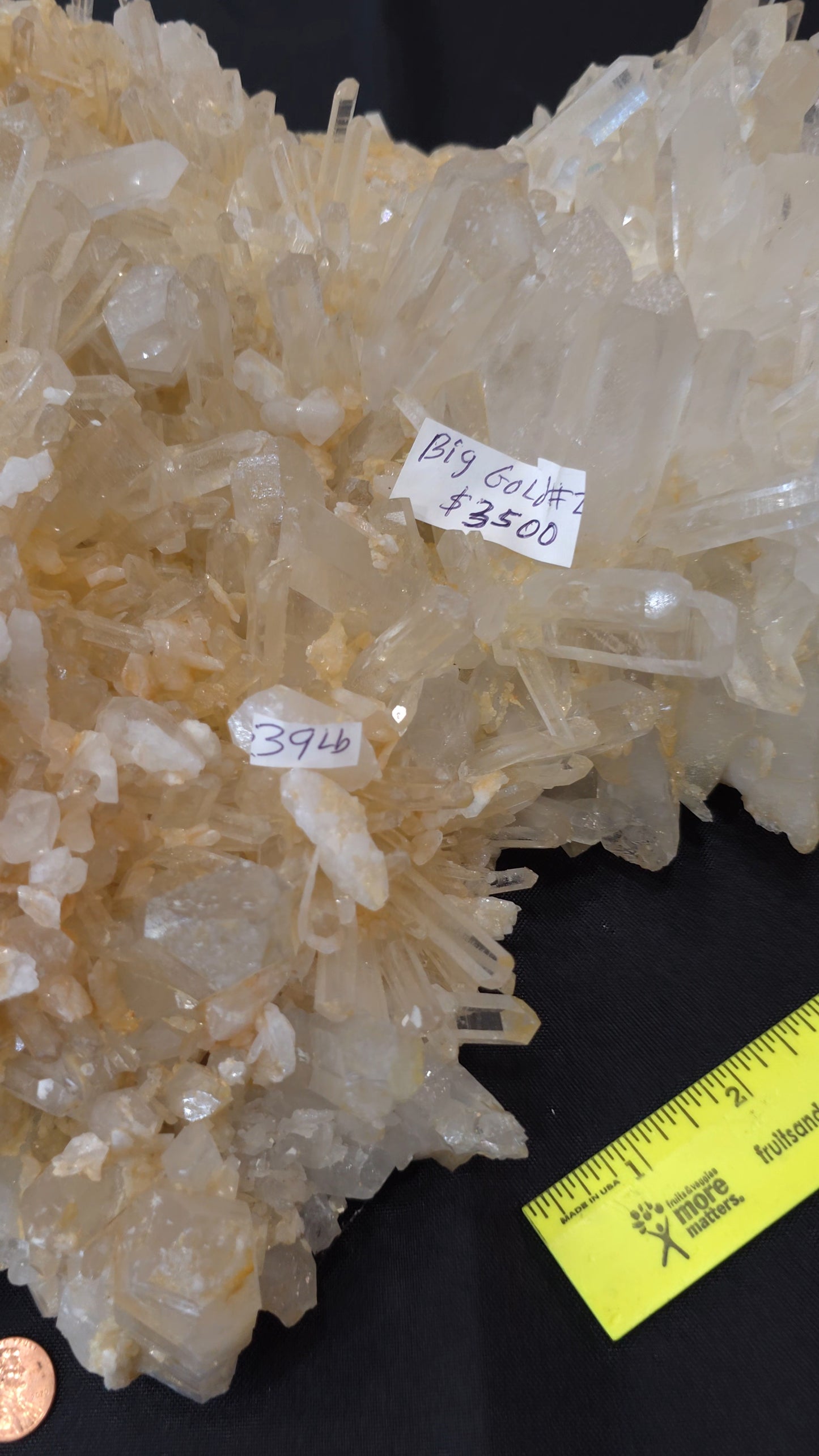 Clear/Golden Quartz ClusterBig Gold #2