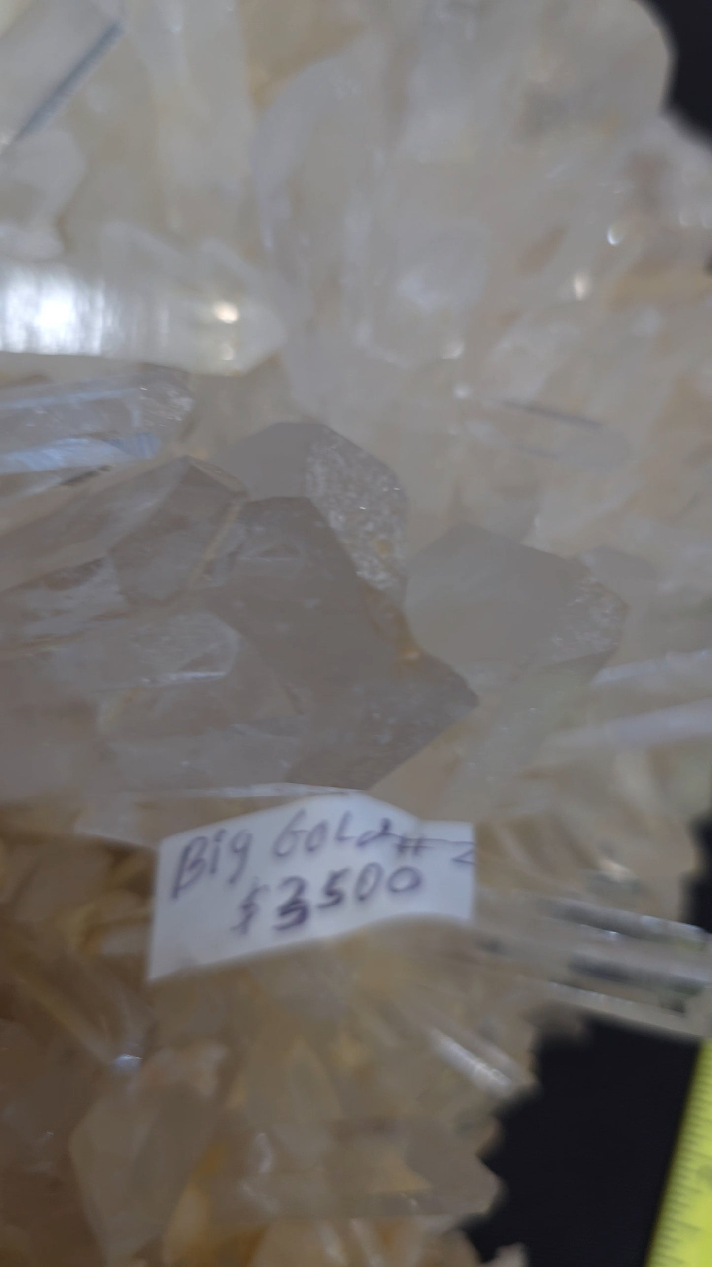 Clear/Golden Quartz ClusterBig Gold #2