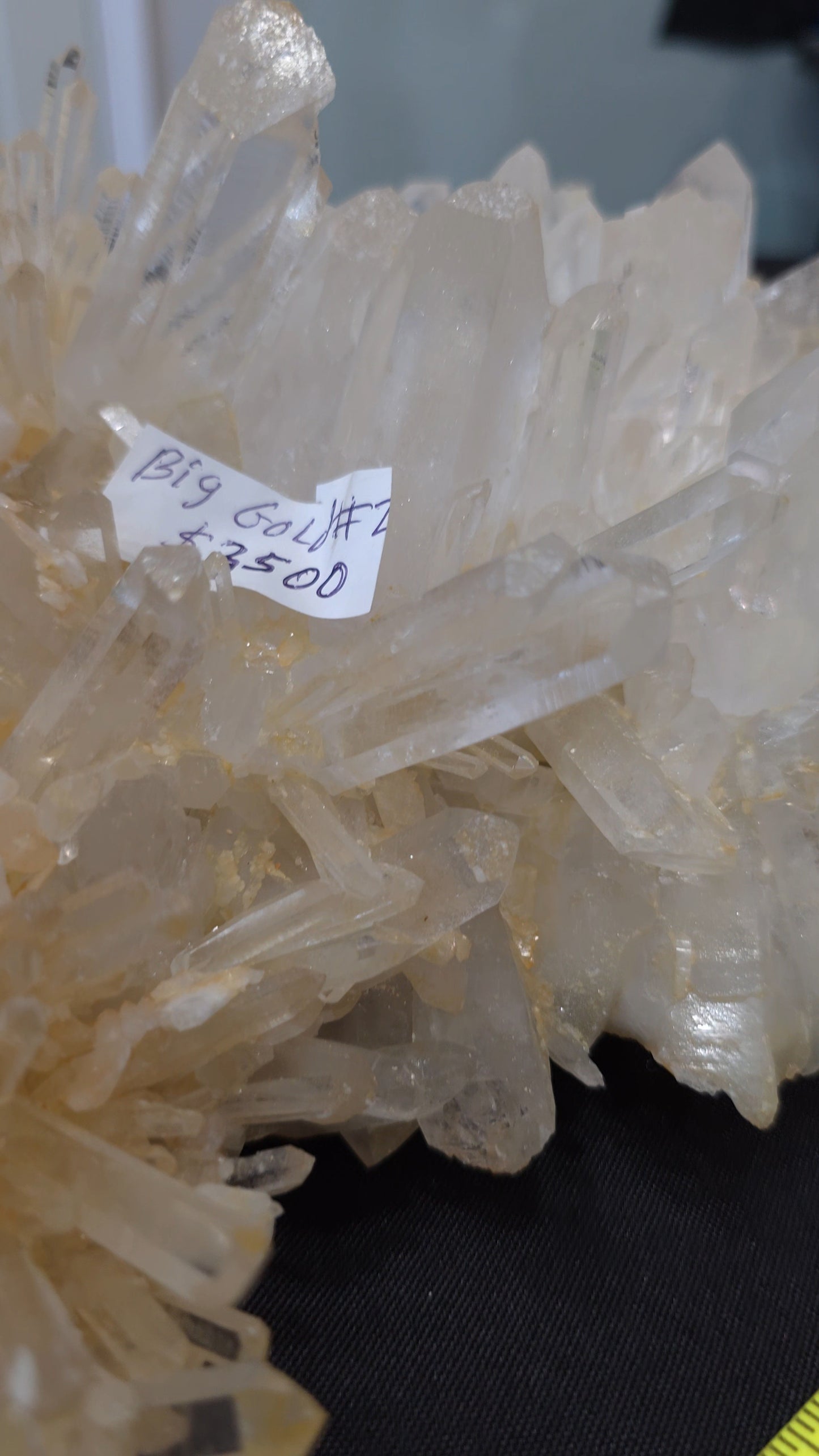 Clear/Golden Quartz ClusterBig Gold #2