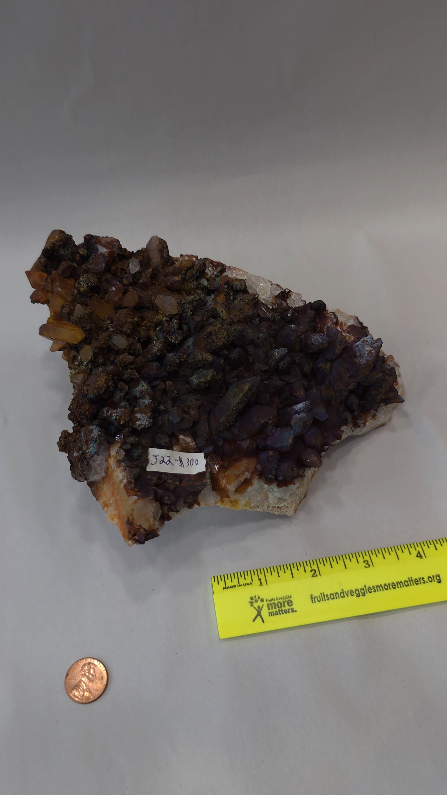 Colored Quartz Cluster J22