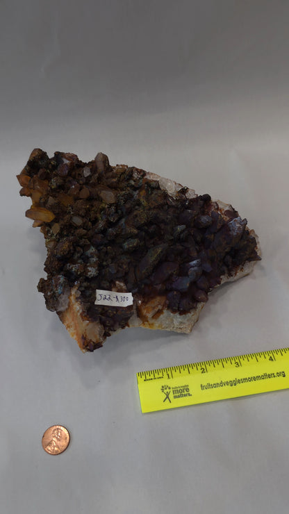 Colored Quartz Cluster J22